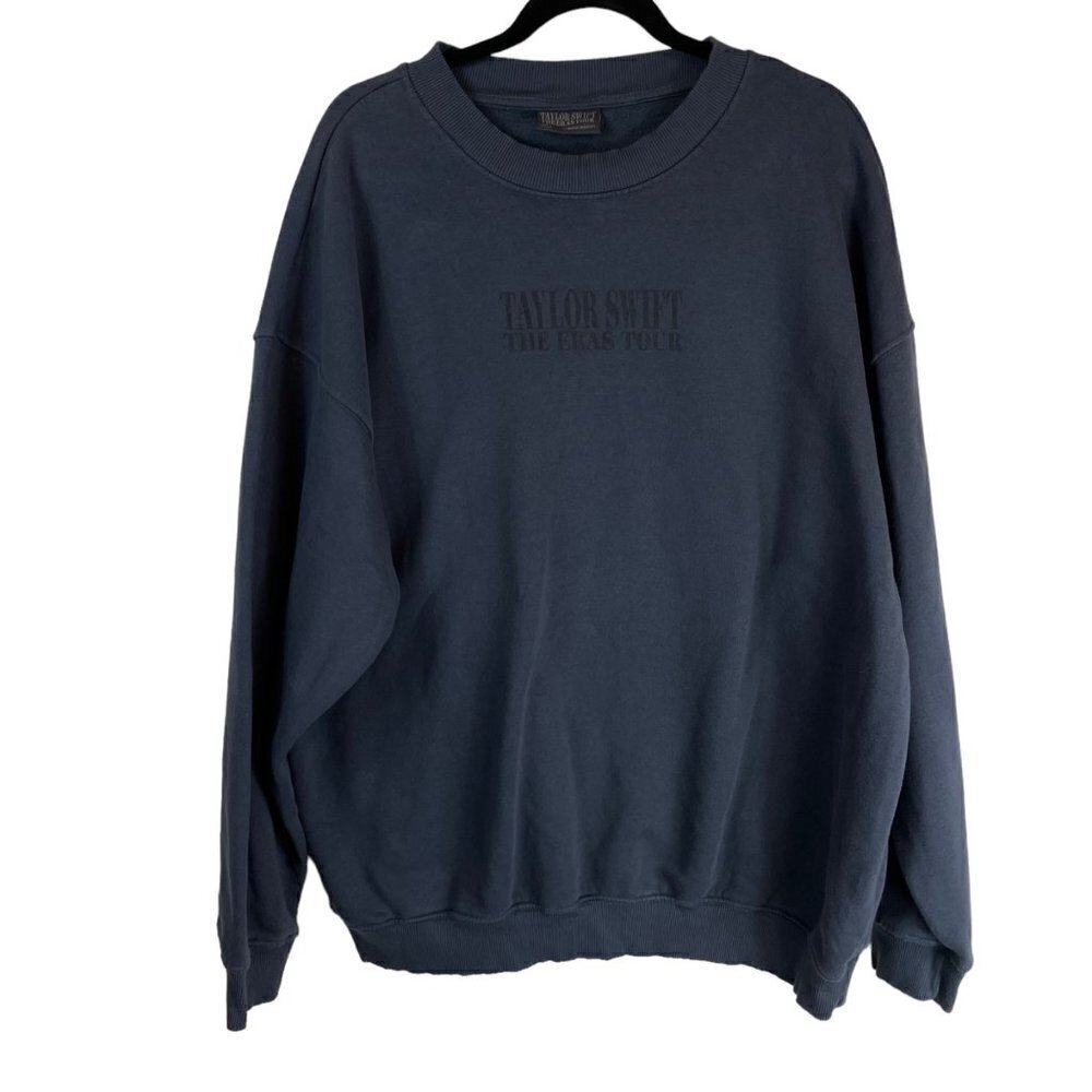 NWT Taylor Swift Eras Tour Official Crew Neck Sweatshirt Blue International Date
